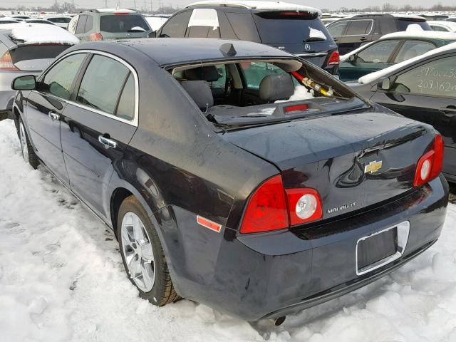 1G1ZD5EUXCF372699 - 2012 CHEVROLET MALIBU 2LT BLACK photo 3