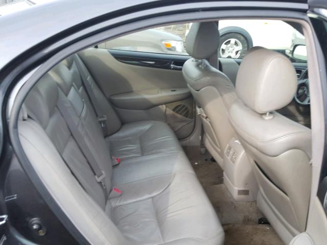 JTHBA30G145043306 - 2004 LEXUS ES 330 GRAY photo 6