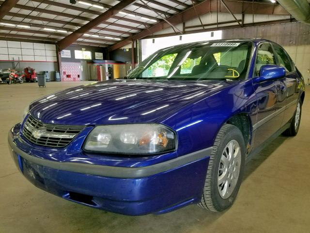 2G1WF52E459239149 - 2005 CHEVROLET IMPALA PURPLE photo 2