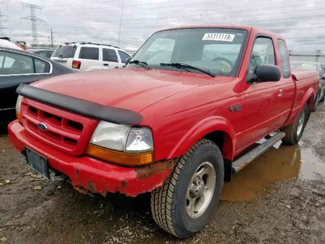 1FTZR15X8YPB08099 - 2000 FORD RANGER SUP RED photo 2