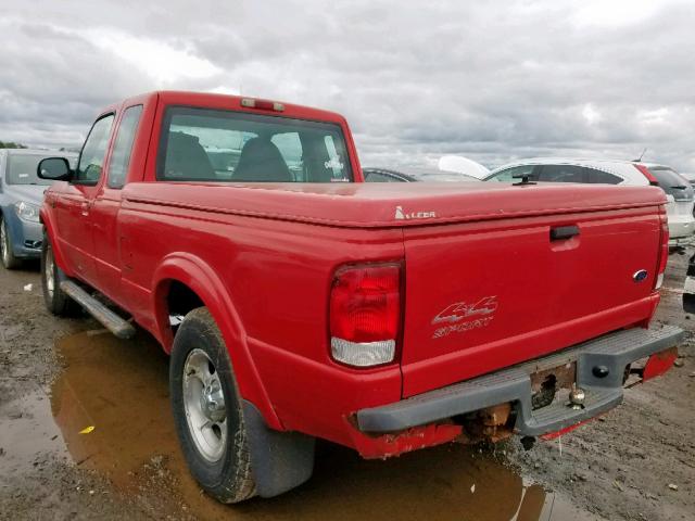 1FTZR15X8YPB08099 - 2000 FORD RANGER SUP RED photo 3