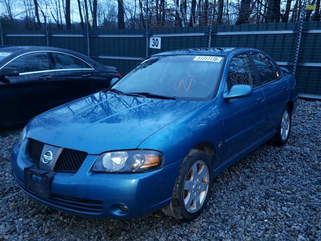 3N1AB51D54L730690 - 2004 NISSAN SENTRA SE- BLUE photo 2