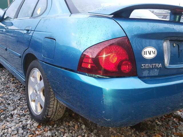 3N1AB51D54L730690 - 2004 NISSAN SENTRA SE- BLUE photo 9