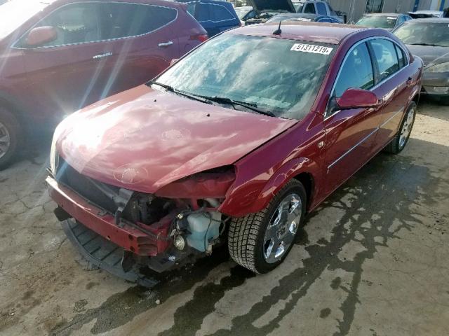 1G8ZS57N37F298531 - 2007 SATURN AURA XE MAROON photo 2