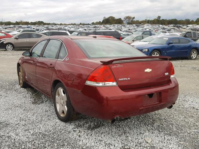 2G1WD58C179215518 - 2007 CHEVROLET IMPALA SUP 勃艮第红 照片 3
