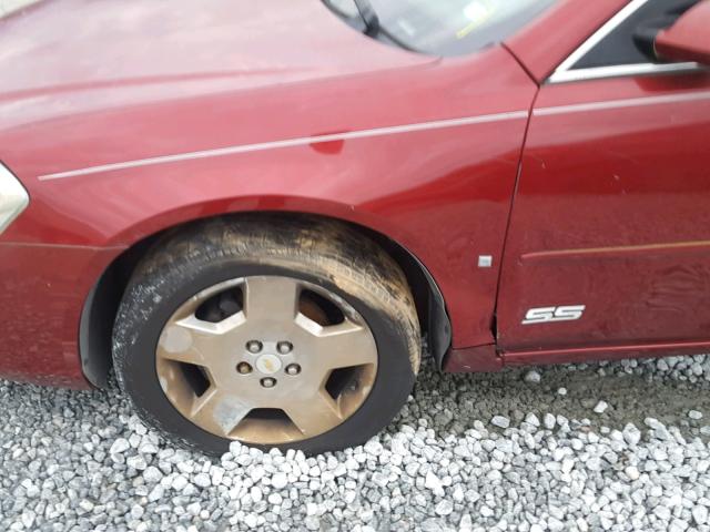 2G1WD58C179215518 - 2007 CHEVROLET IMPALA SUP 勃艮第红 照片 9