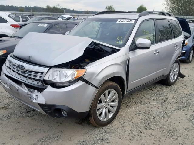 JF2SHAFC1BH733012 - 2011 SUBARU FORESTER L SILVER photo 2