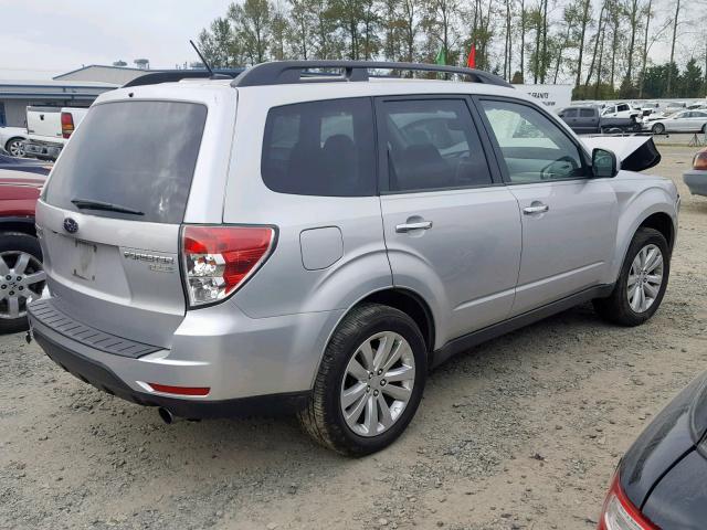 JF2SHAFC1BH733012 - 2011 SUBARU FORESTER L SILVER photo 4