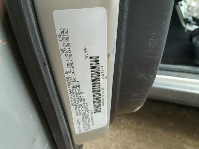 4S4BP61C177329710 - 2007 SUBARU LEGACY OUT SILVER photo 10