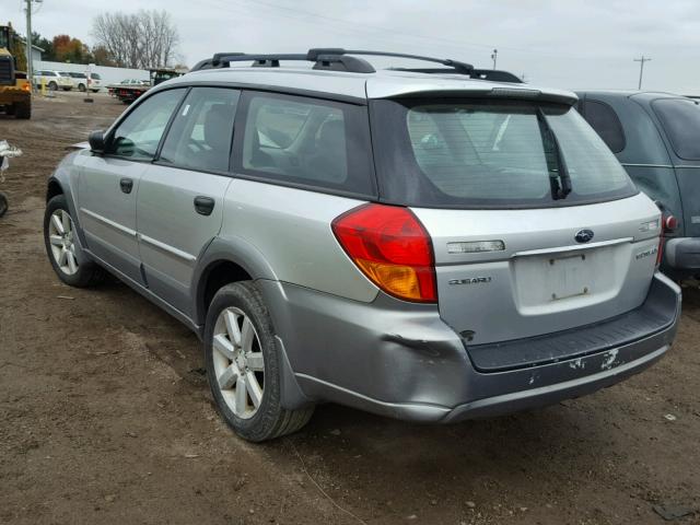 4S4BP61C177329710 - 2007 SUBARU LEGACY OUT SILVER photo 3