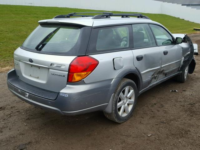 4S4BP61C177329710 - 2007 SUBARU LEGACY OUT SILVER photo 4