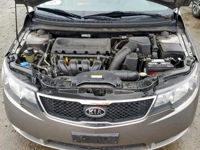 KNAFU4A20A5813278 - 2010 KIA FORTE EX GRAY photo 7