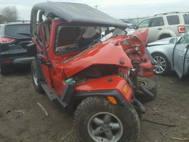 1J4FY29P0WP717149 - 1998 JEEP WRANGLER / RED photo 1