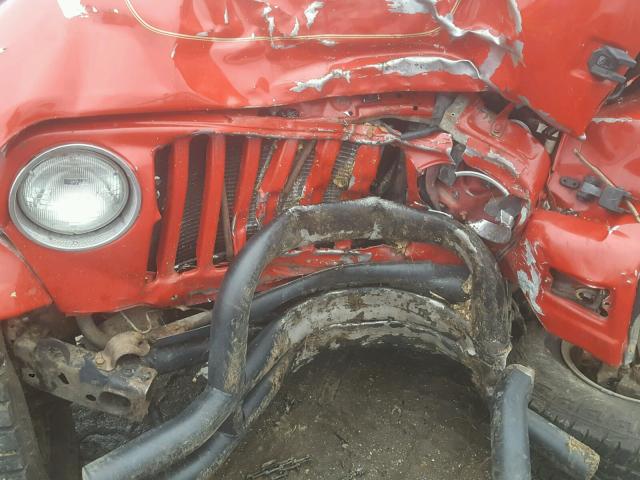 1J4FY29P0WP717149 - 1998 JEEP WRANGLER / RED photo 7