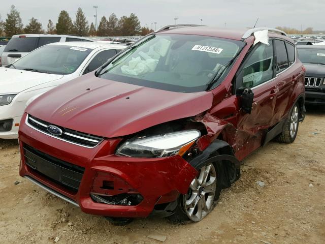 1FMCU0J90EUA68888 - 2014 FORD ESCAPE TIT RED photo 2