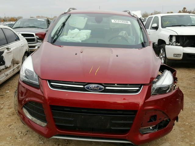 1FMCU0J90EUA68888 - 2014 FORD ESCAPE TIT RED photo 7