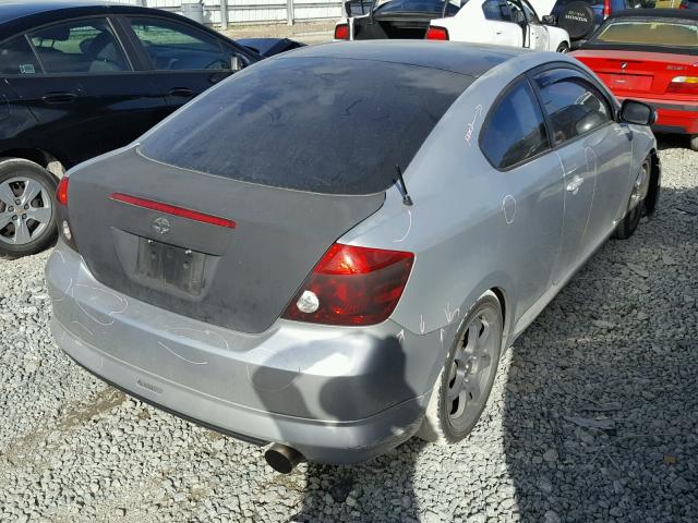 JTKDE177550007568 - 2005 TOYOTA SCION TC 银色 照片 4