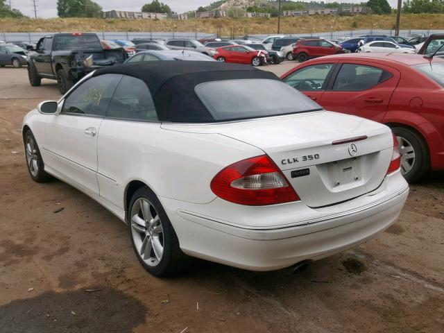 WDBTK56F36F202707 - 2006 MERCEDES-BENZ CLK 350 WHITE photo 3