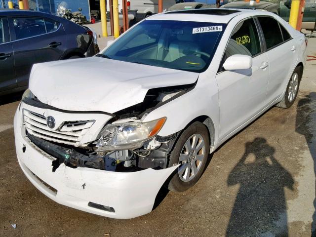 4T1BE46K99U907485 - 2009 TOYOTA CAMRY XLE WHITE photo 2