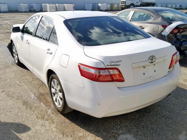 4T1BE46K99U907485 - 2009 TOYOTA CAMRY XLE WHITE photo 3