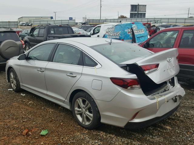 5NPE34AFXJH622827 - 2018 HYUNDAI SONATA SPO SILVER photo 3