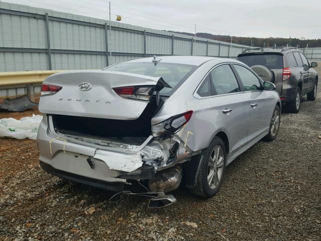 5NPE34AFXJH622827 - 2018 HYUNDAI SONATA SPO SILVER photo 4