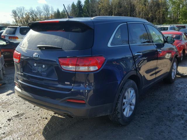 5XYPG4A37HG214810 - 2017 KIA SORENTO LX BLUE photo 4