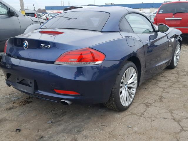 WBALM73599E164944 - 2009 BMW Z4 SDRIVE3 Bleu photo 4