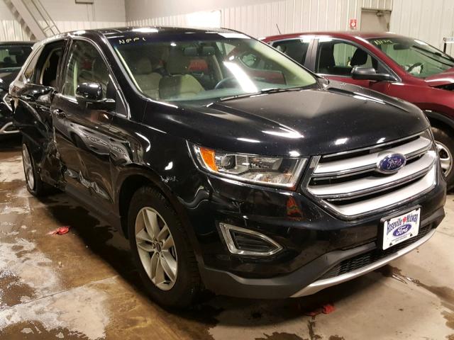 2FMPK4J99HBB20933 - 2017 FORD EDGE SEL BLACK photo 1