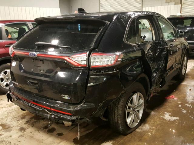 2FMPK4J99HBB20933 - 2017 FORD EDGE SEL BLACK photo 4