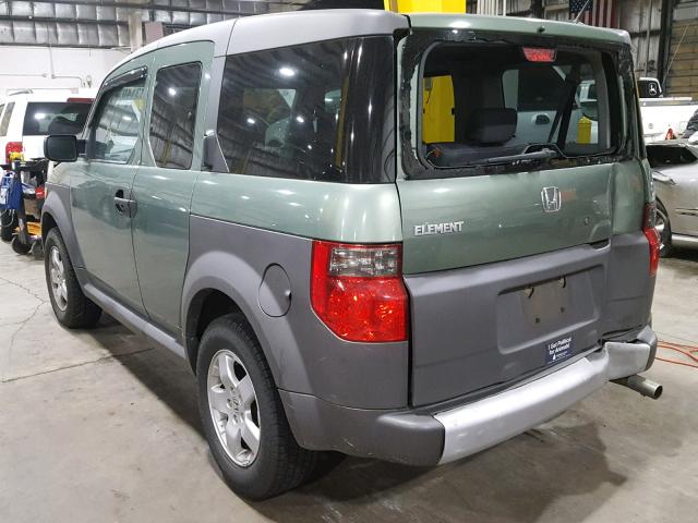 5J6YH18695L014554 - 2005 HONDA ELEMENT EX GREEN photo 3