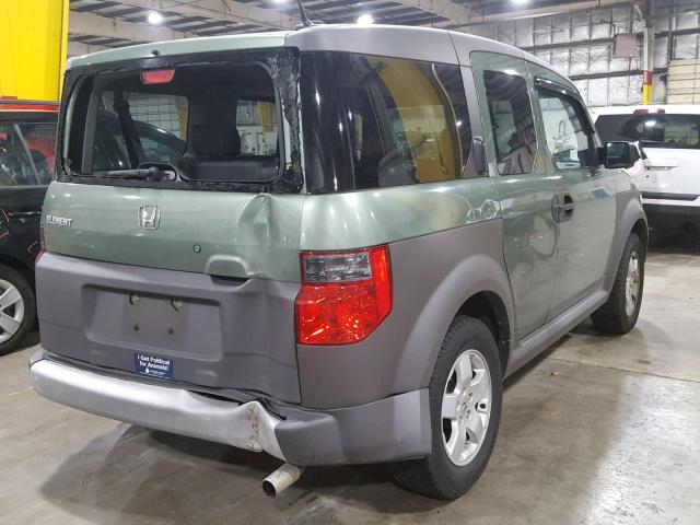 5J6YH18695L014554 - 2005 HONDA ELEMENT EX GREEN photo 4