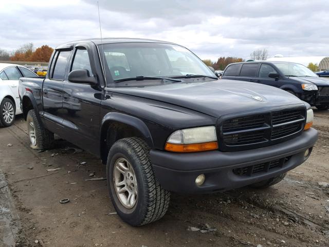 1D7HG38X03S230170 - 2003 DODGE DAKOTA QUA BLACK photo 1