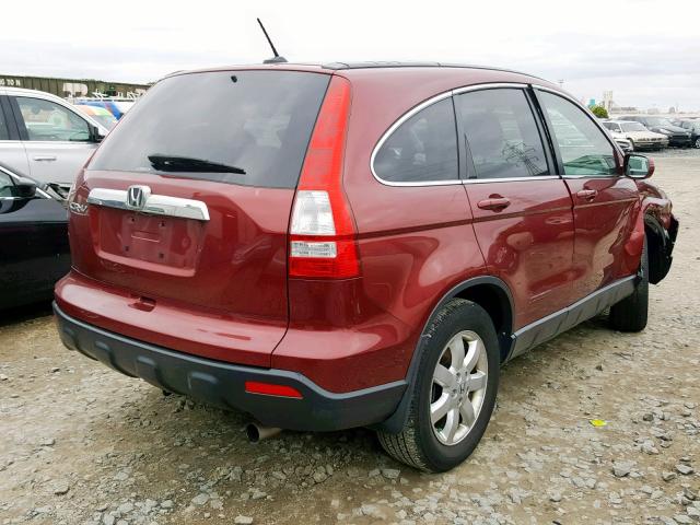 JHLRE487X9C004136 - 2009 HONDA CR-V EXL RED photo 4