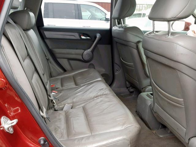 JHLRE487X9C004136 - 2009 HONDA CR-V EXL RED photo 6