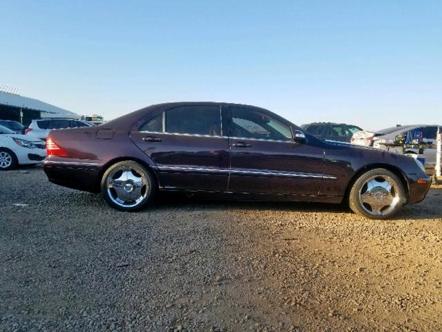 WDBNG83J43A337501 - 2003 MERCEDES-BENZ S 430 4MAT PURPLE photo 9