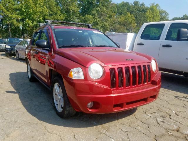 1J8FF47W87D170192 - 2007 JEEP COMPASS RED photo 1