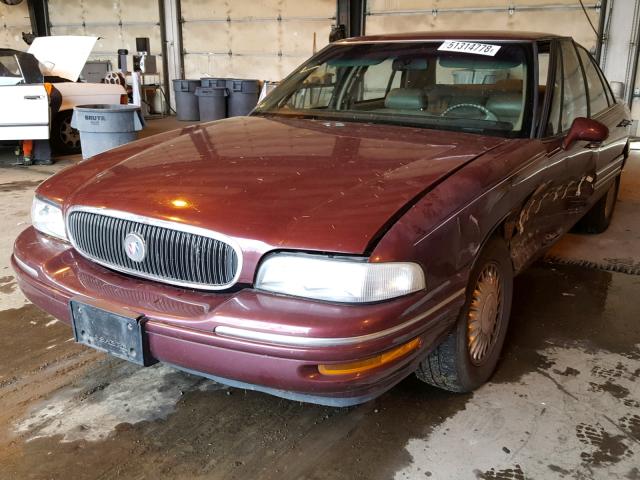 1G4HR52K6VH566060 - 1997 BUICK LESABRE LI BURGUNDY photo 2