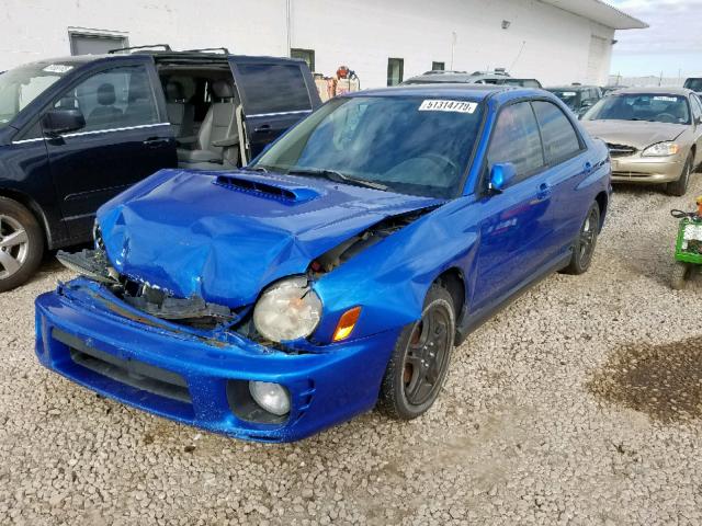 JF1GD29602G527946 - 2002 SUBARU IMPREZA WR BLUE photo 2