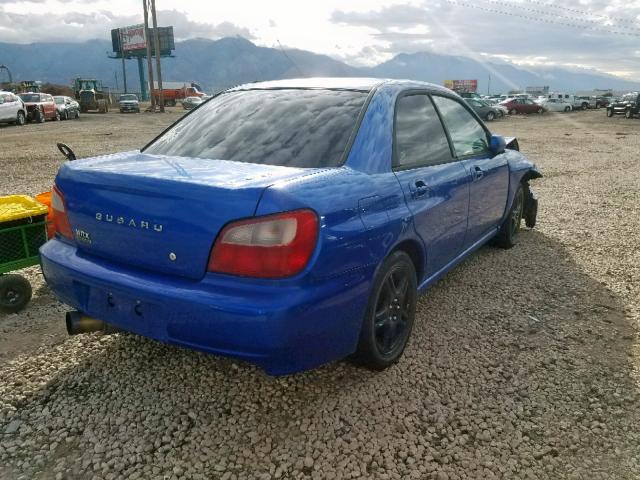 JF1GD29602G527946 - 2002 SUBARU IMPREZA WR BLUE photo 4