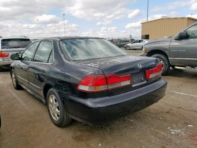 1HGCG56692A110951 - 2002 HONDA ACCORD EX BLACK photo 3