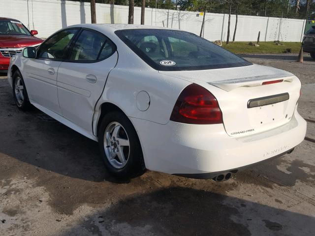 2G2WS522041334110 - 2004 PONTIAC GRAND PRIX WHITE photo 3