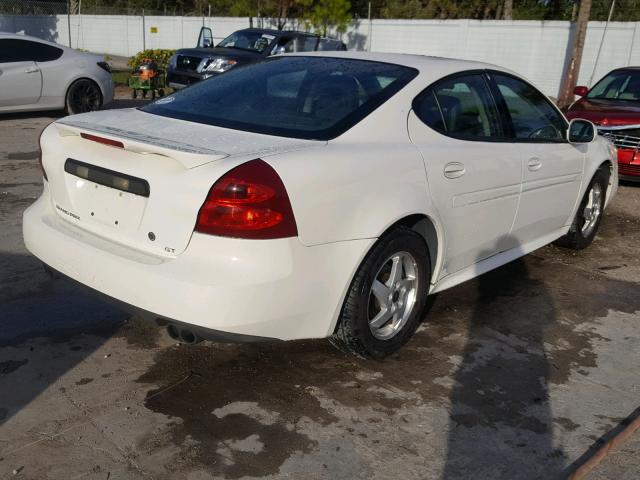 2G2WS522041334110 - 2004 PONTIAC GRAND PRIX WHITE photo 4