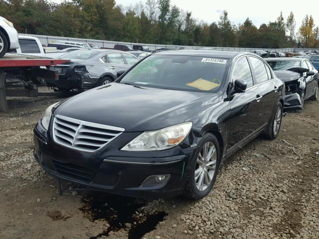 KMHGC4DF6AU072418 - 2010 HYUNDAI GENESIS 4. BLACK photo 2