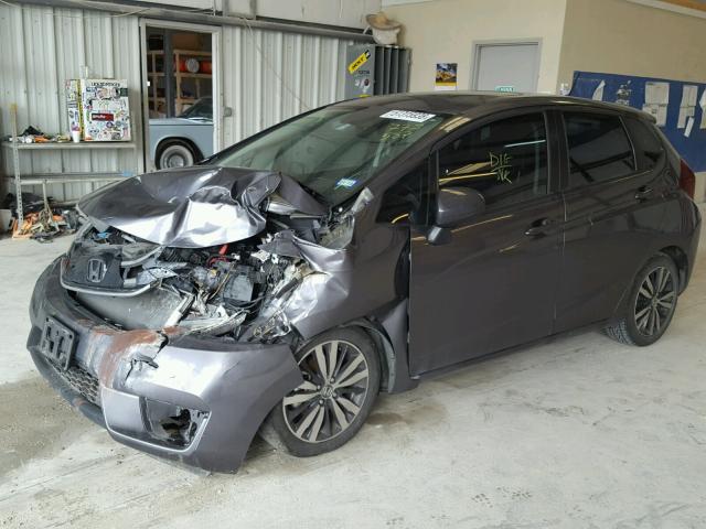 3HGGK5H89FM773587 - 2015 HONDA FIT EX GRAY photo 2