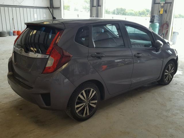 3HGGK5H89FM773587 - 2015 HONDA FIT EX GRAY photo 4