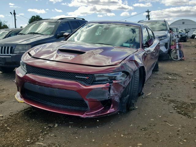 2C3CDXHG5KH587875 - 2019 DODGE CHARGER GT RED photo 2