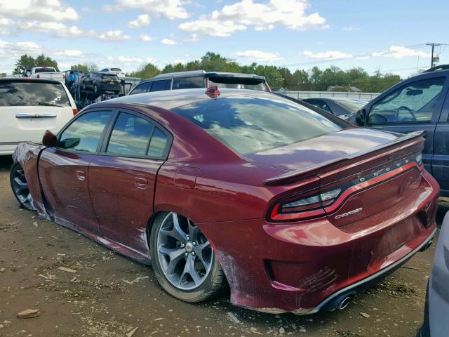 2C3CDXHG5KH587875 - 2019 DODGE CHARGER GT RED photo 3