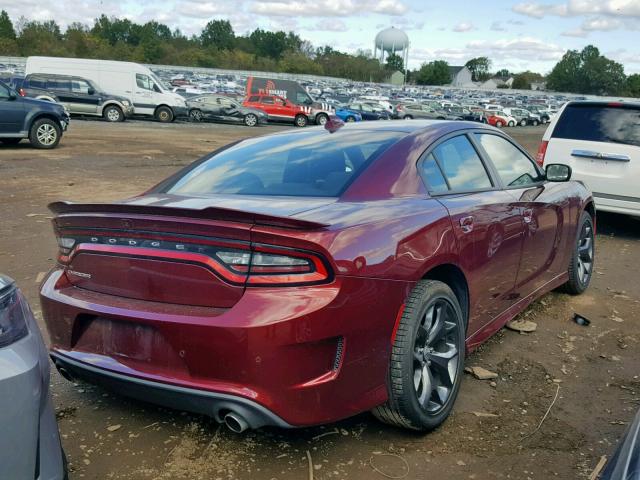 2C3CDXHG5KH587875 - 2019 DODGE CHARGER GT RED photo 4
