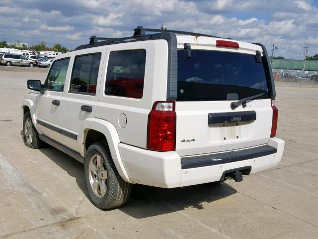 1J8HG48K06C342723 - 2006 JEEP COMMANDER თეთრი ფოტო 3